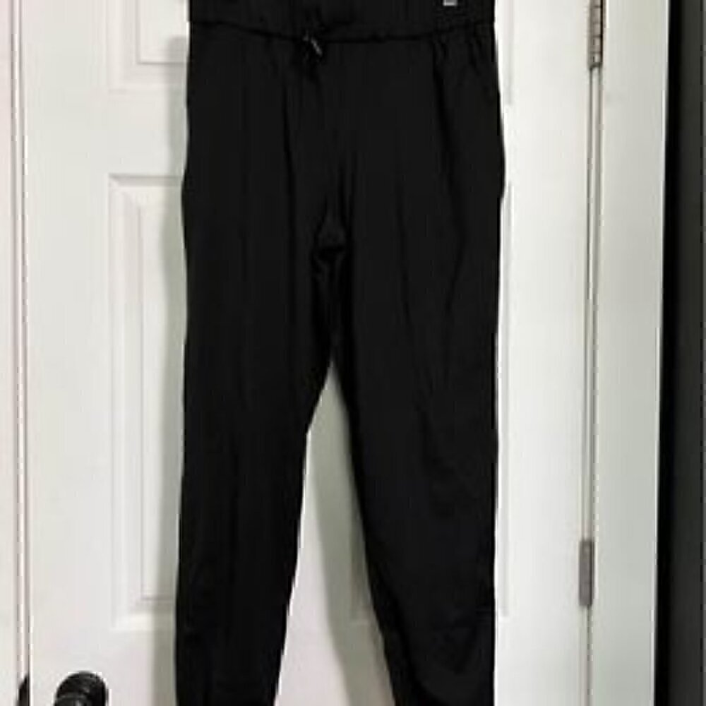 Sanity Womens Black Joggers Tapered Sweatpants Drawstring‎ Pockets Small NWT